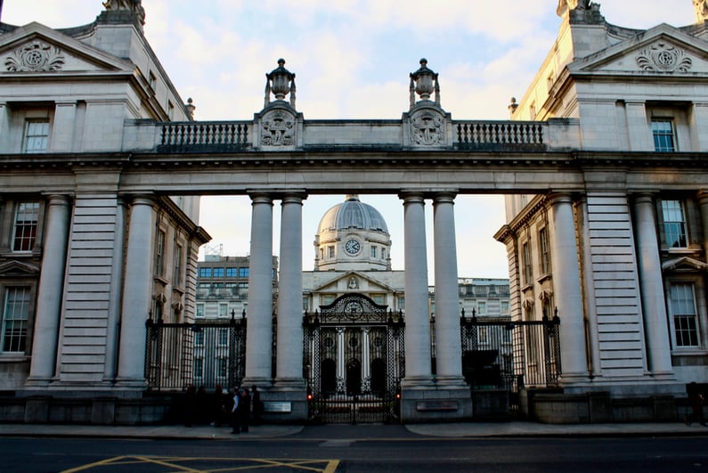 The Dail in Dublin is the seat of the Irish government.