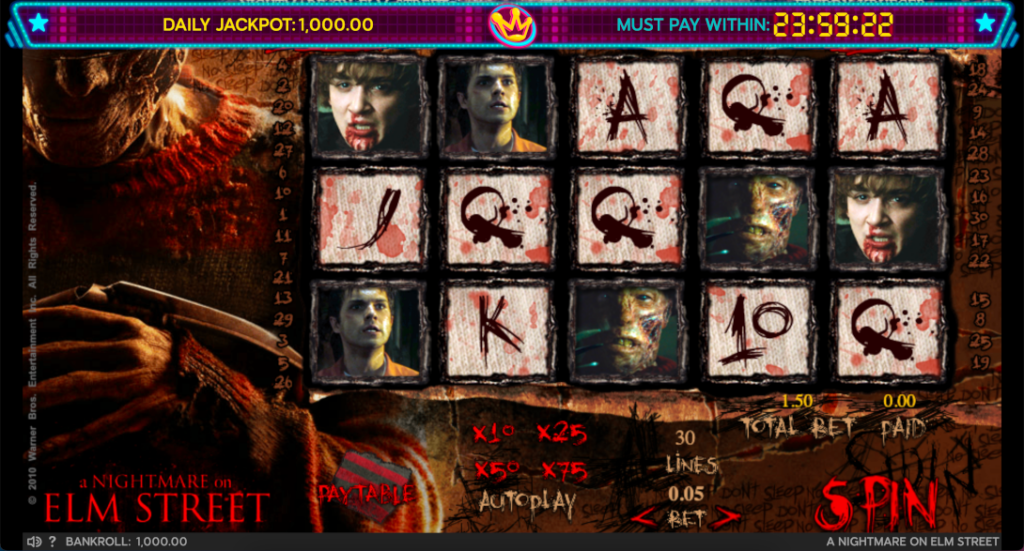 A Night on Elm Street Slot