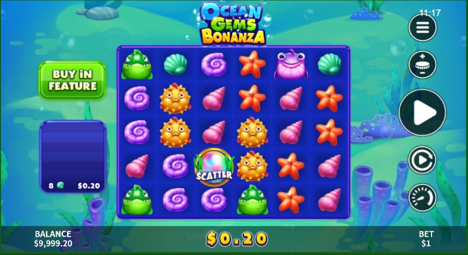 Ocean Gems Bonanza slot reels Skywind - best new online slots of the week March 8, 2024