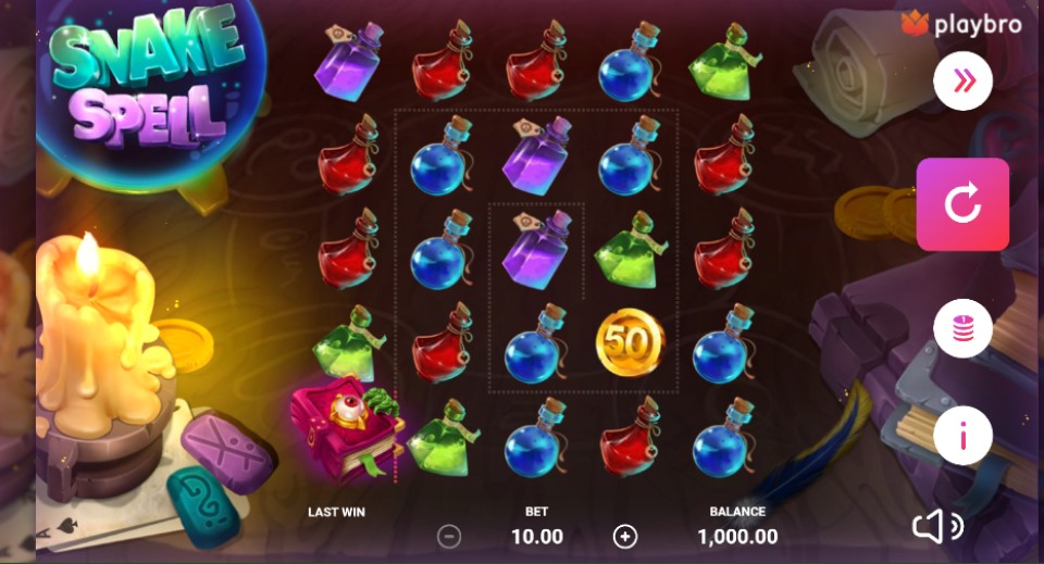 Snake Spell slot reels Playbro - best new online slots of the week August 16 2024